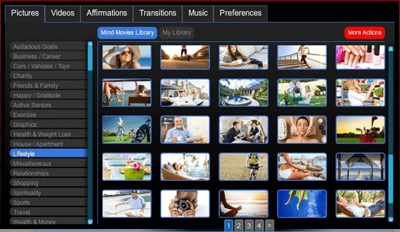 mind movies app products